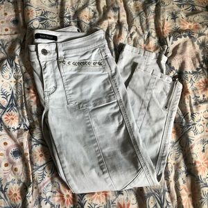 White House Black Market Embellished Slim Crop 00